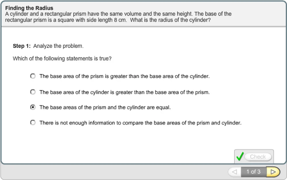 Screenshot of a math component asking the student to determine coordinates for dots on a graph.